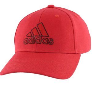 Adidas Men's Producer Stretch Fit Hat Cap Scarlet Red / Black C153 S/M + L/XL